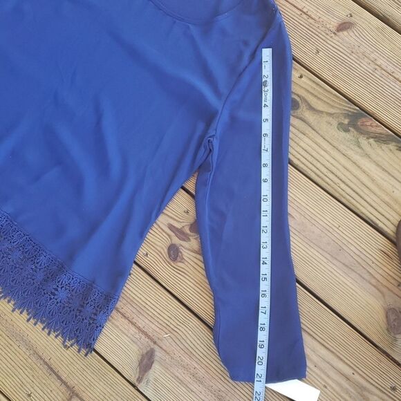 Wishful Park women's blue tunic top size L - Picture 11 of 11